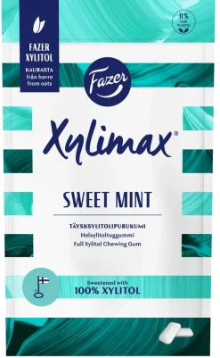 FAZER XYLIMAX PRO SWISS MINT TÄYSKSYLITOLIPURUKUMI 80 G