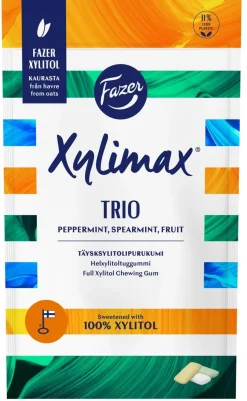 FAZER XYLIMAX TRIO PIP-SP-HED TÄYSKSYLITOLIPURUKUMI PS 130 G
