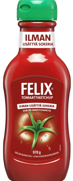 FELIX KETCHUP ILMAN LISÄTTYÄ SOKERIA 970 G