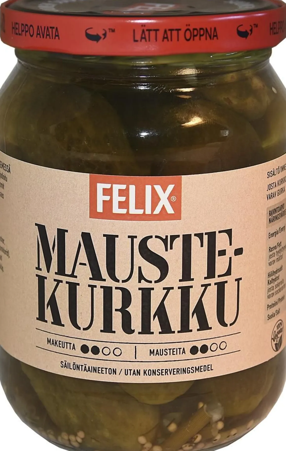 FELIX MAUSTEKURKKU KOKONAINEN MAUSTELIEMESSÄ 680/340 G 340 G