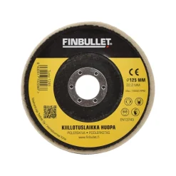 FINBULLET KIILLOTUSLAIKKA HUOPA 125 X 22,2 MM