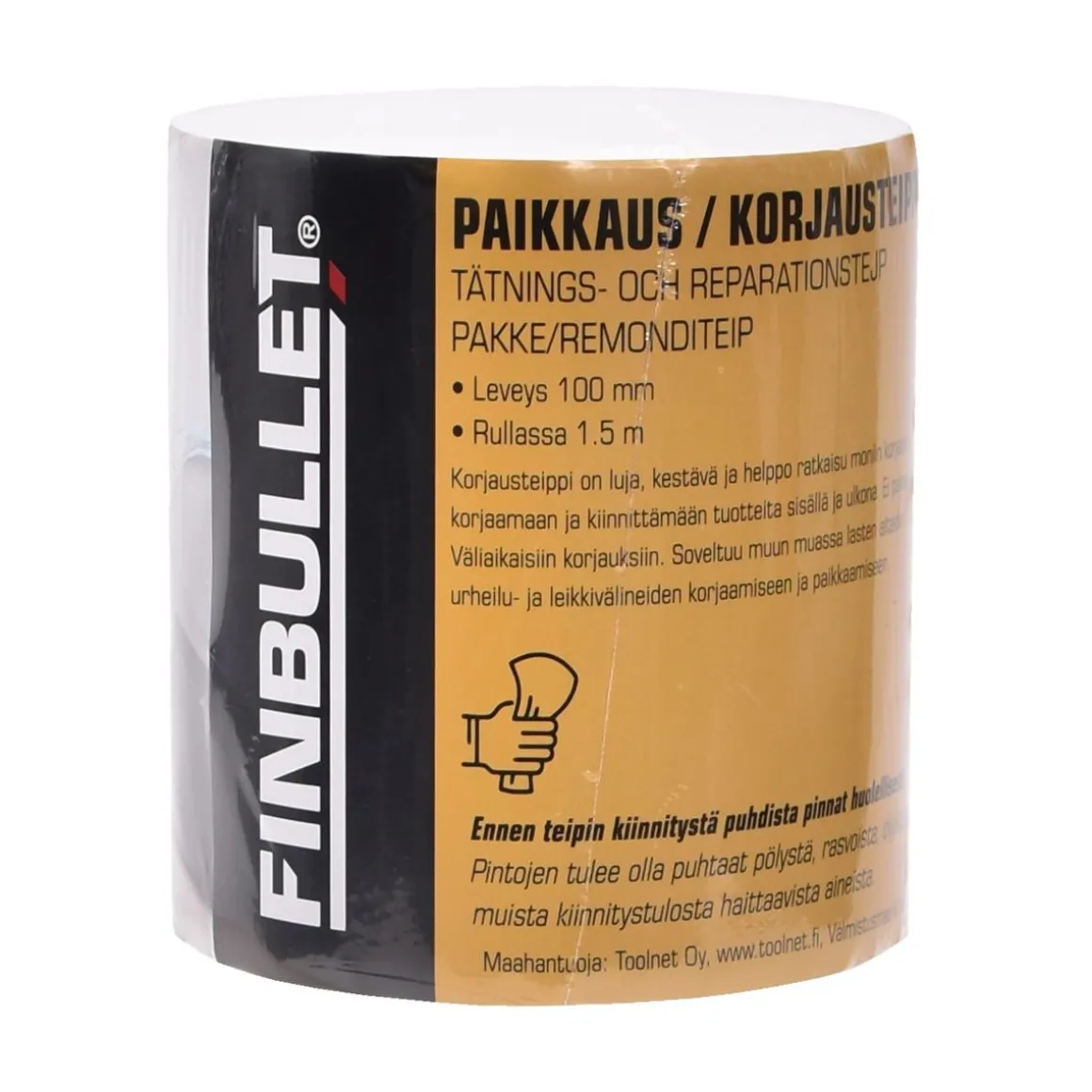 FINBULLET KORJAUSTEIPPI 100 MM X 1,5 M