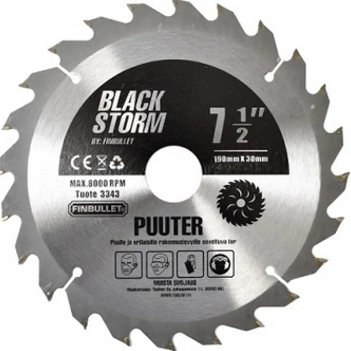 FINBULLET PYÖRÖSAHANTERÄ 216X30X2,2 MM 30T