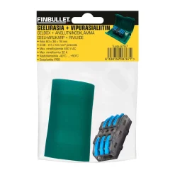 FINBULLET GEELIRASIA IPX8 60X38X18MM JA 3X3 NAPAINEN VIPURASI