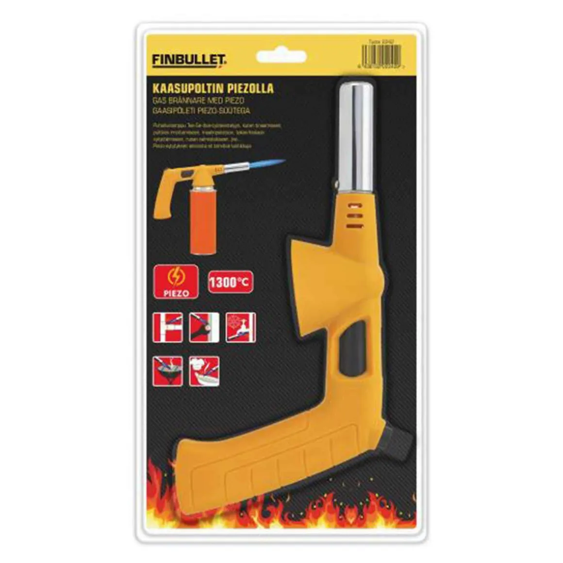 FINBULLET KAASUPOLTIN PIEZO PRO 7/16" KIERRE
