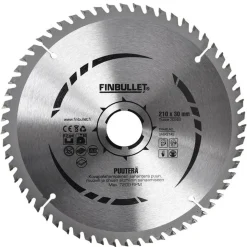 FINBULLET PYÖRÖSAHANTERÄ 210X30X2,2 MM 60T