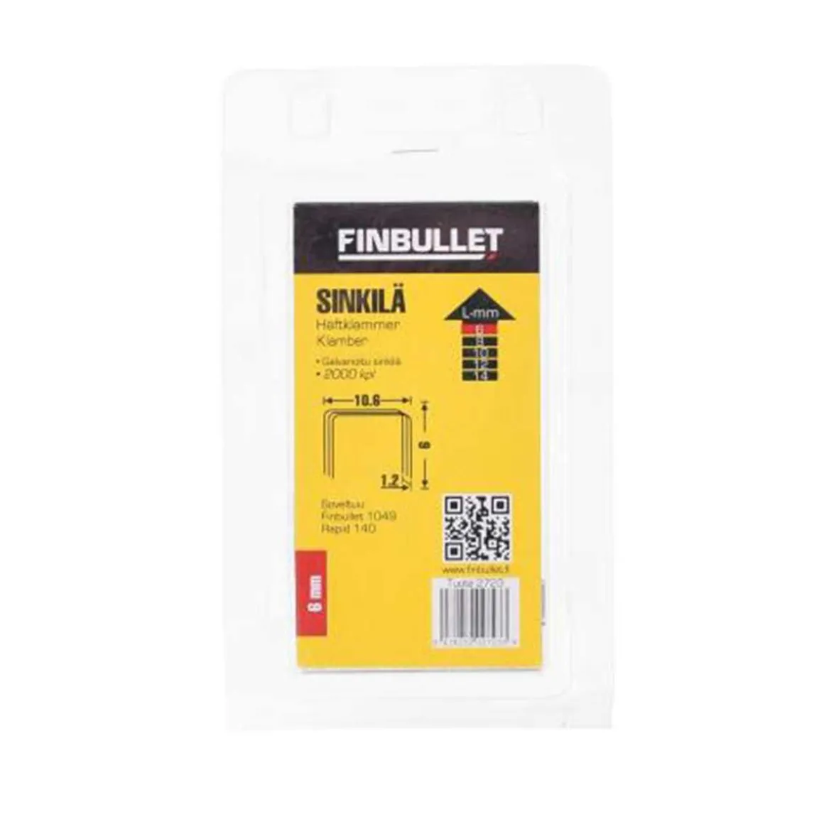 FINBULLET SINKILÄ 140 6MM 2000KPL