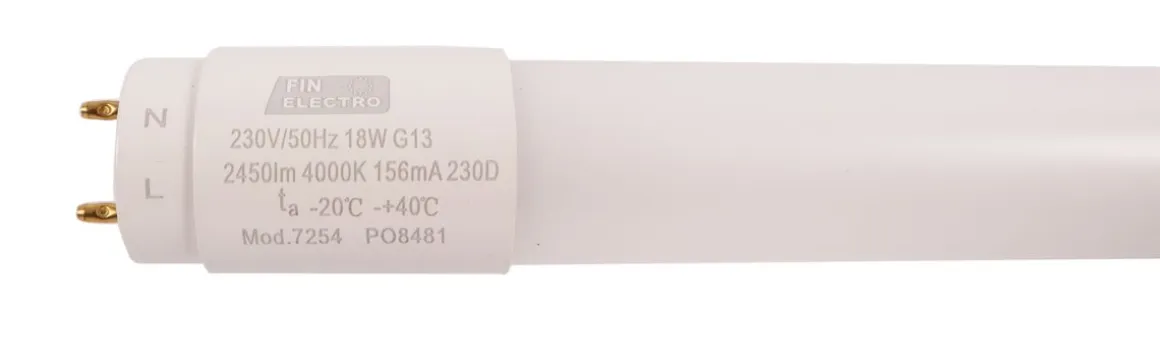 FINELECTRO TEHO LED-PUTKI 18W, 2450LM, G13, Ø26X1213MM