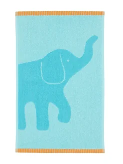 FINLAYSON KÄSIPYYHE ELEFANTTI VAPAA 30X50CM TURKOOSI-ORANSSI