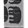 FINLAYSON KÄSIPYYHE ELEFANTTI MUSTA/HARM 50X70CM GOTS