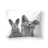 FINLAYSON TYYNYLIINA VILLIPEDOT MUSTA/VALK. 50X60CM GOTS