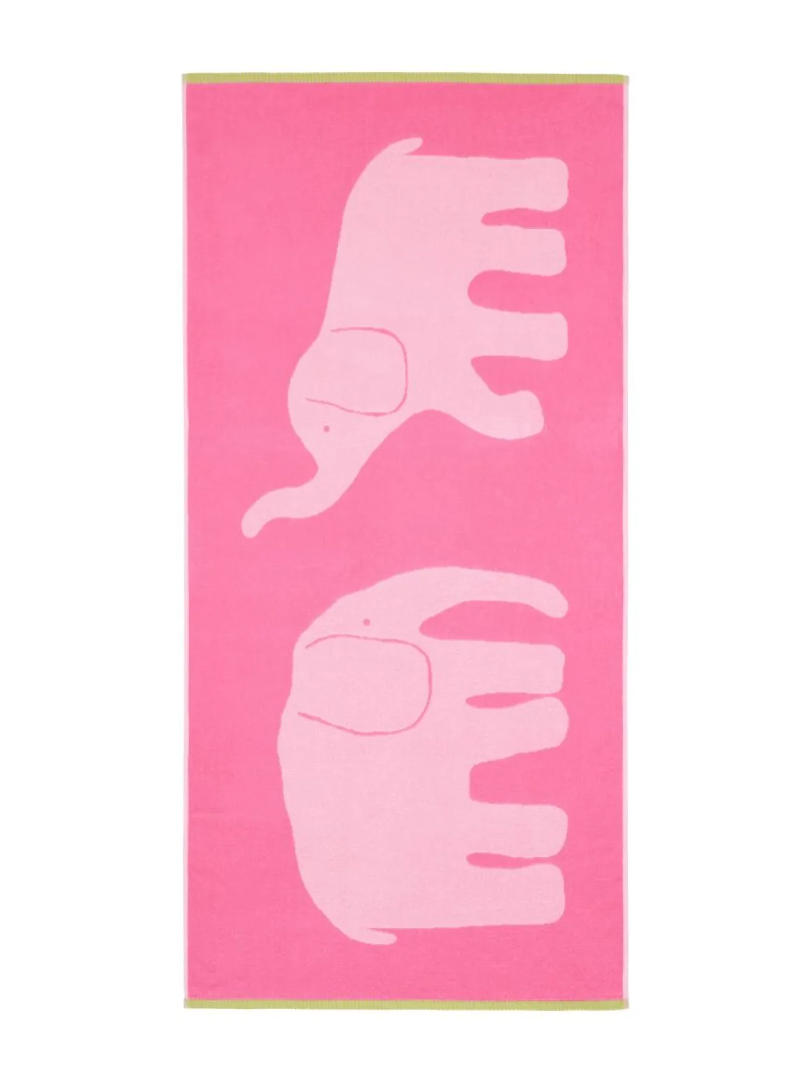 FINLAYSON KYLPYPYYHE ELEFANTTI VAPAA 70X150CM PINKKI/VIHREÄ