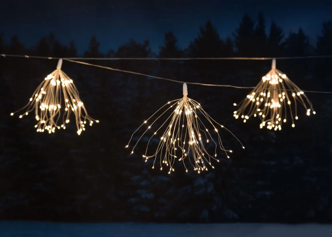 FINNLUMOR LED-VALOKETJU SÄDEHTIVÄ TÄHTI 5 X120 LED