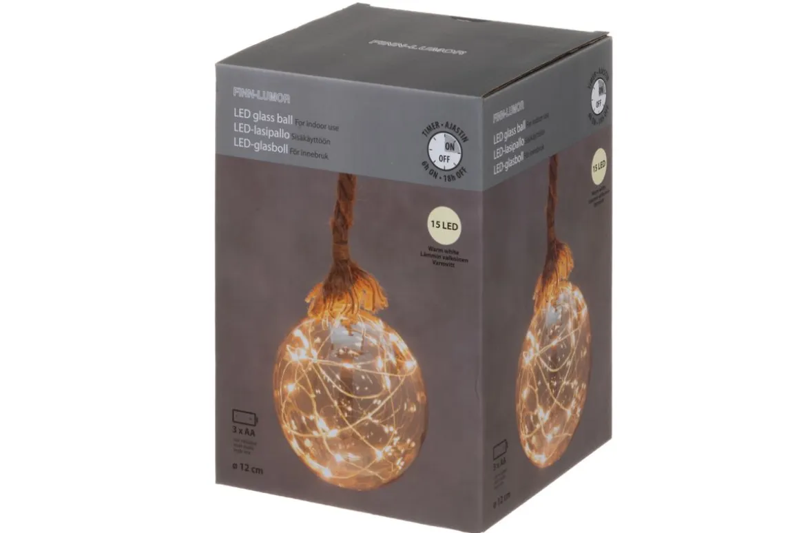 FINNLUMOR LASIPALLO 15 LED HAMPPUKÖYSI