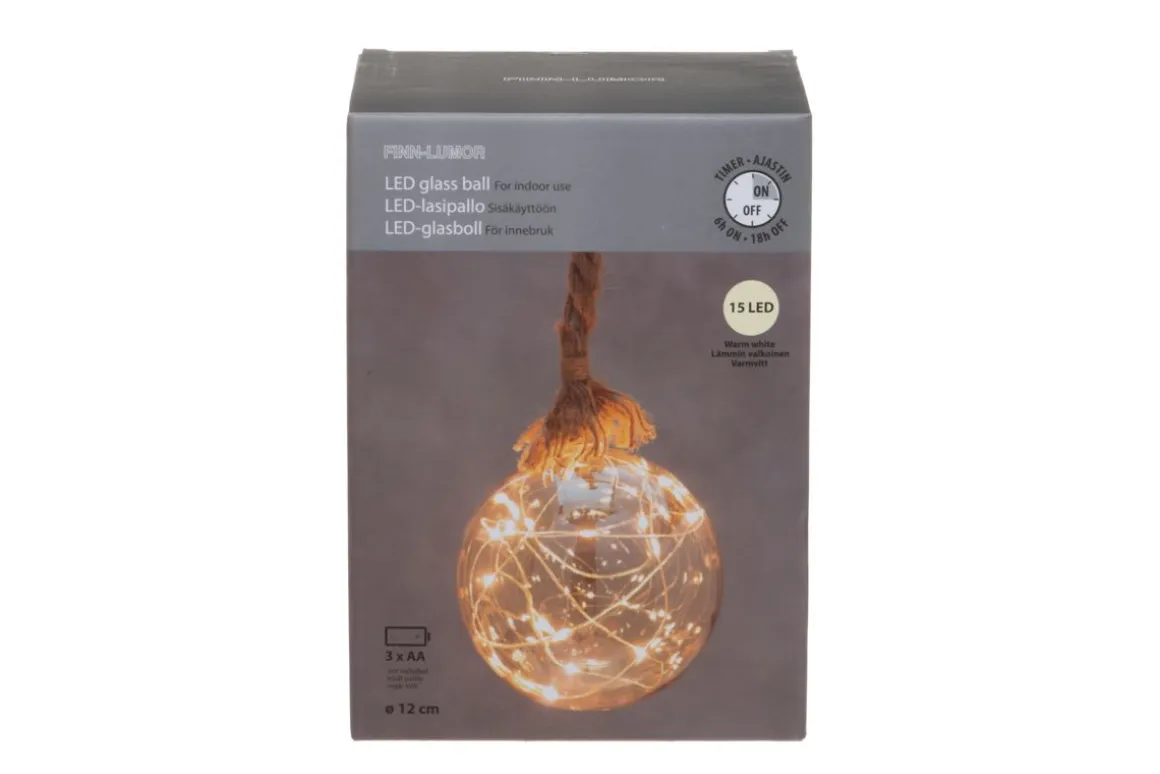 FINNLUMOR LASIPALLO 15 LED HAMPPUKÖYSI