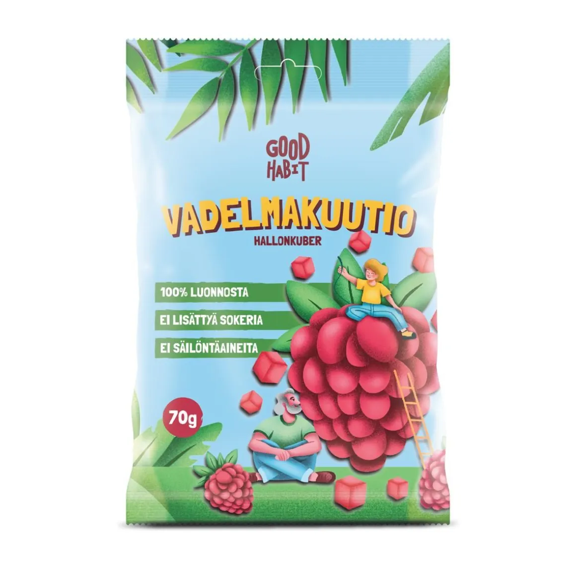 FINNUT VADELMAKUUTIO 70 G