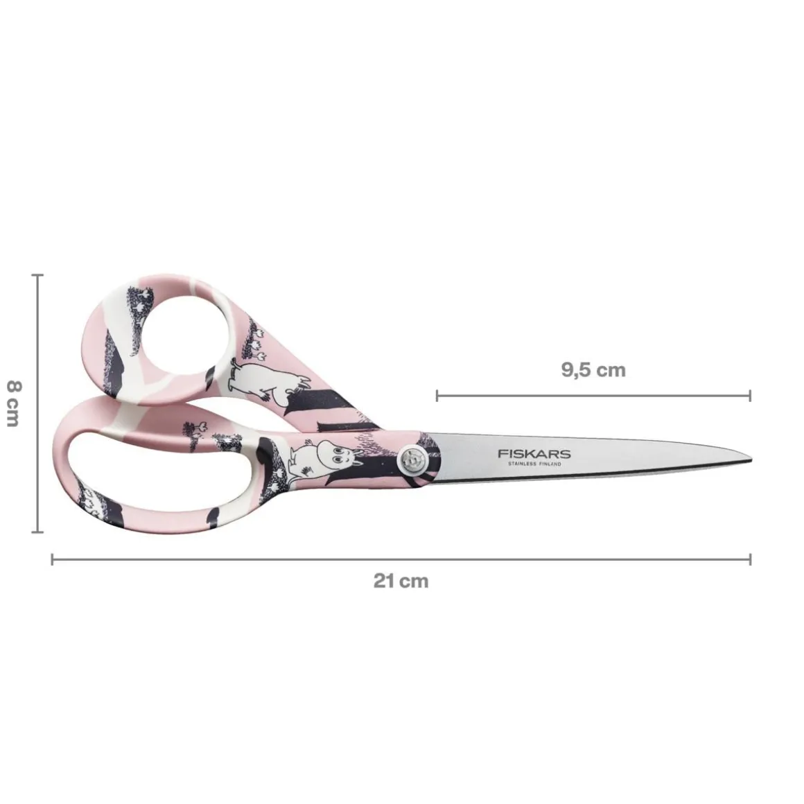FISKARS MUUMI RAKKAUS YLEISSAKSET 21CM