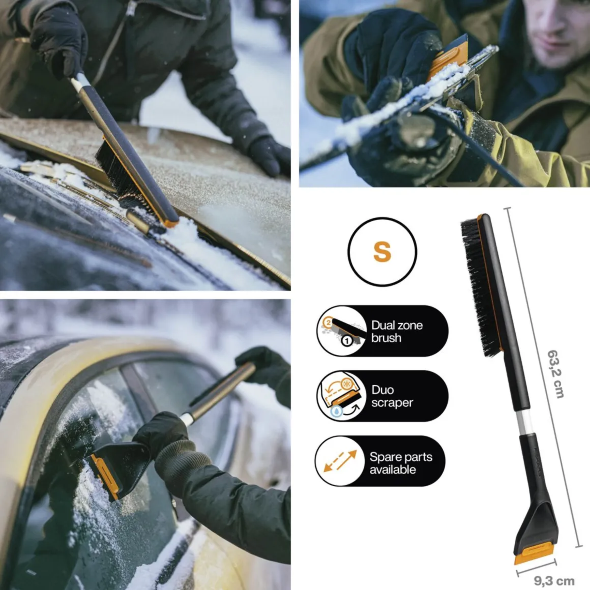 FISKARS PLUS JÄÄRAAPPA JA HARJA 1019352