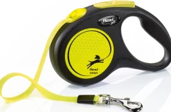 FLEXI NEW CLASSIC NEON NAUHA S 5M MUSTA-NEON