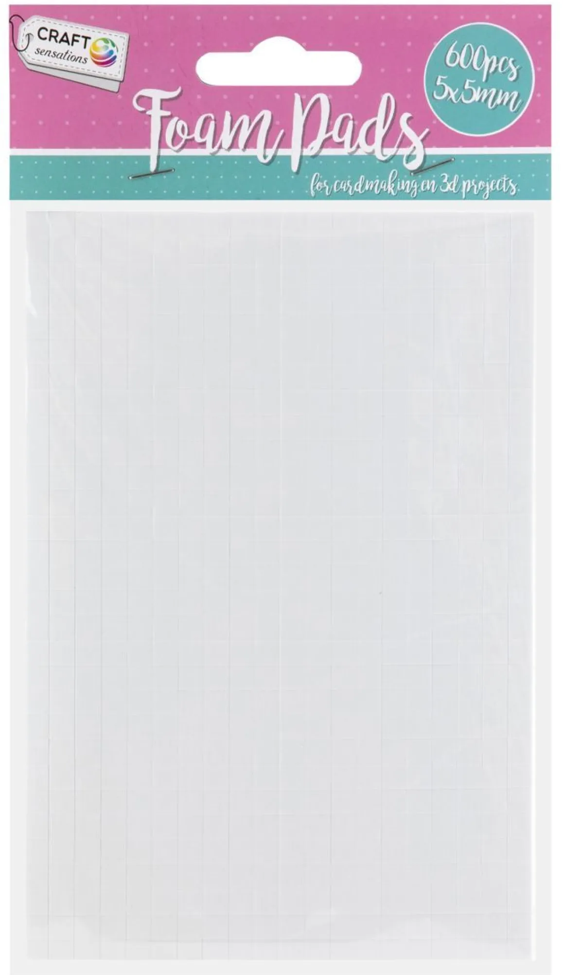 FOAMTEIPPIPALAT, 5X5MM, 600 KPL
