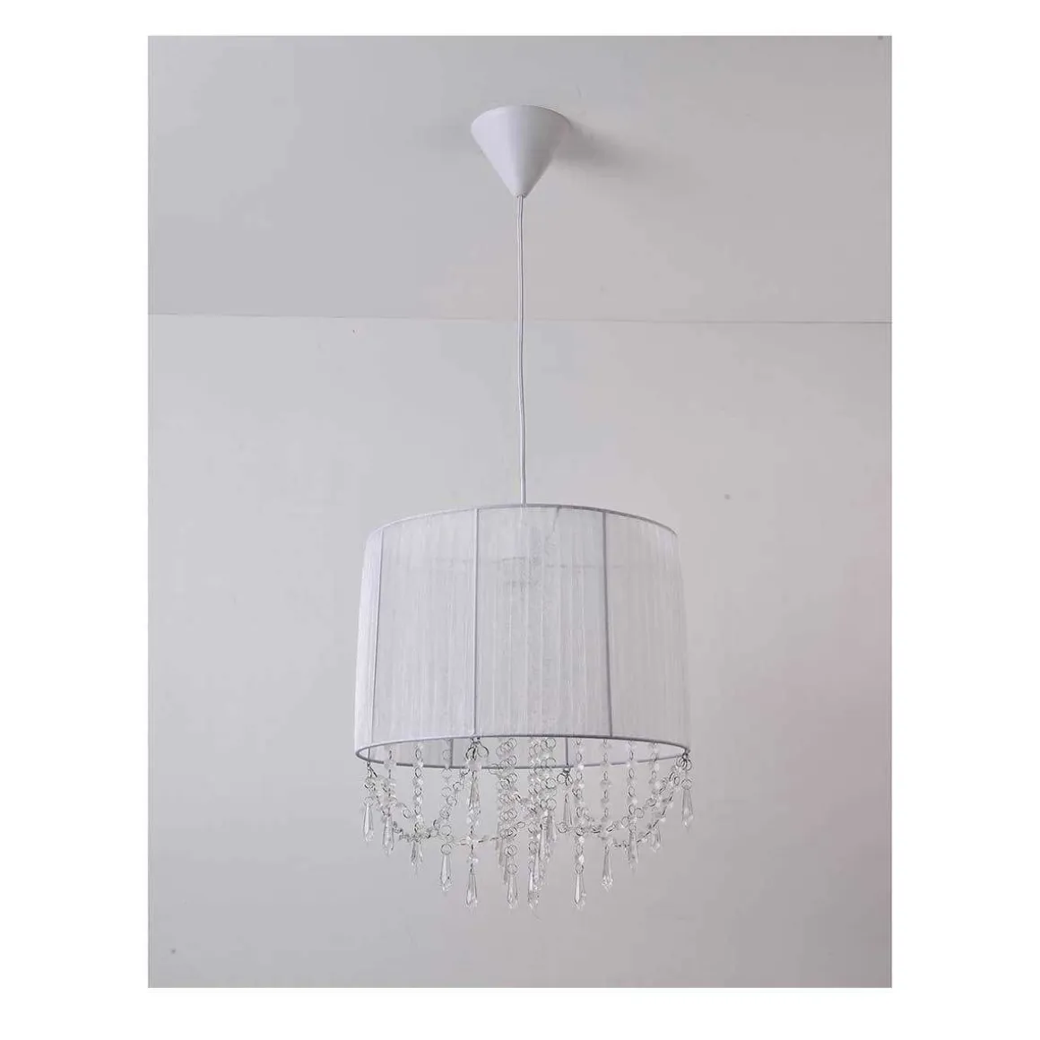 FOCUSLIGHT RIIPPUVALAISIN MALIN 37 CM VALKOINEN