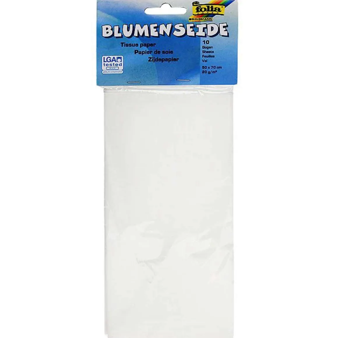 FOLIA SILKKIPAPERI 50X70CM VALKOINEN 10 ARKKIA