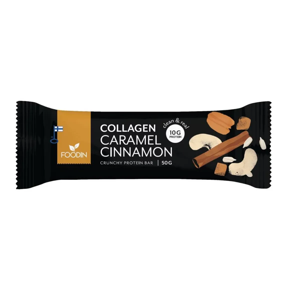 FOODIN COLLAGEN PROTEIN BAR CARAMEL CINNAMON 50 G