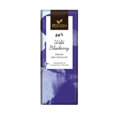 FOODIN RAAKASUKLAA BLUBERRY 54% LUOMU 40 G