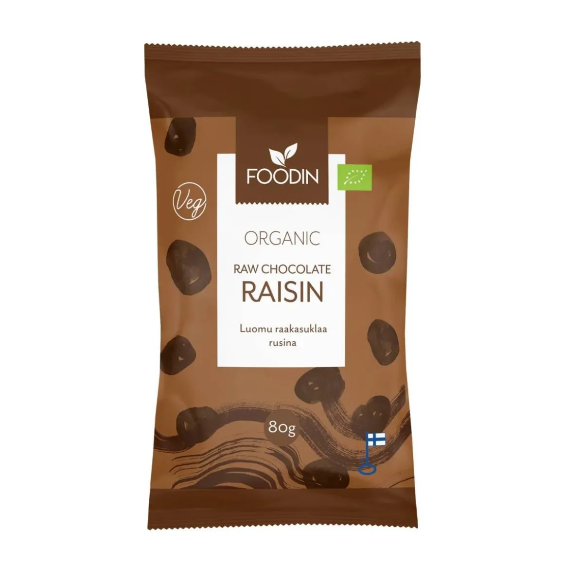FOODIN RAAKASUKLAAKUORRUTETTU RUSINA LUOMU 80 G