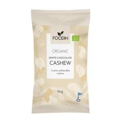 FOODIN VALKOSUKLAACASHEW LUOMU 60 G