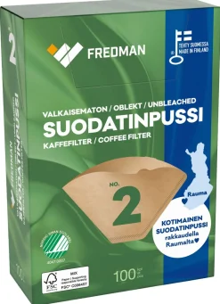 FREDMAN SUODATINPAPERI 102 RUSKEA 100KPL