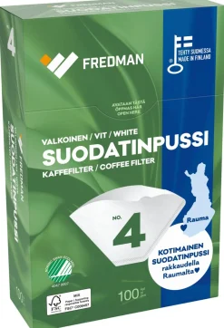 FREDMAN SUODATINPAPERI 1X4 VALKEA 100KPL