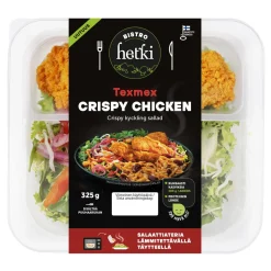 FRESH HETKI BISTRO CRISPY MIKROATERIA CHICKEN TEX MEX 325 G