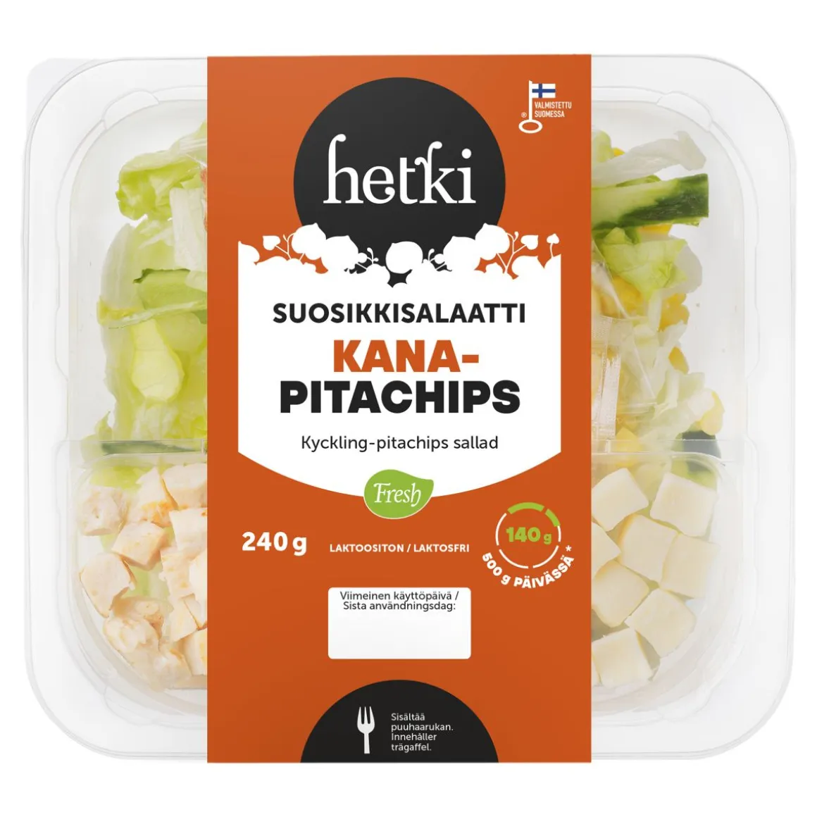 FRESH HETKI SUOSIKKISALAATTI KANA-PITACHIPS 240 G