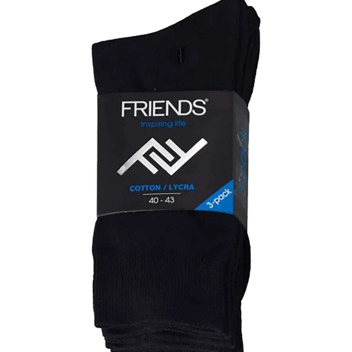 FRIENDS M. SUKAT 3-PACK 39-42 MUSTA