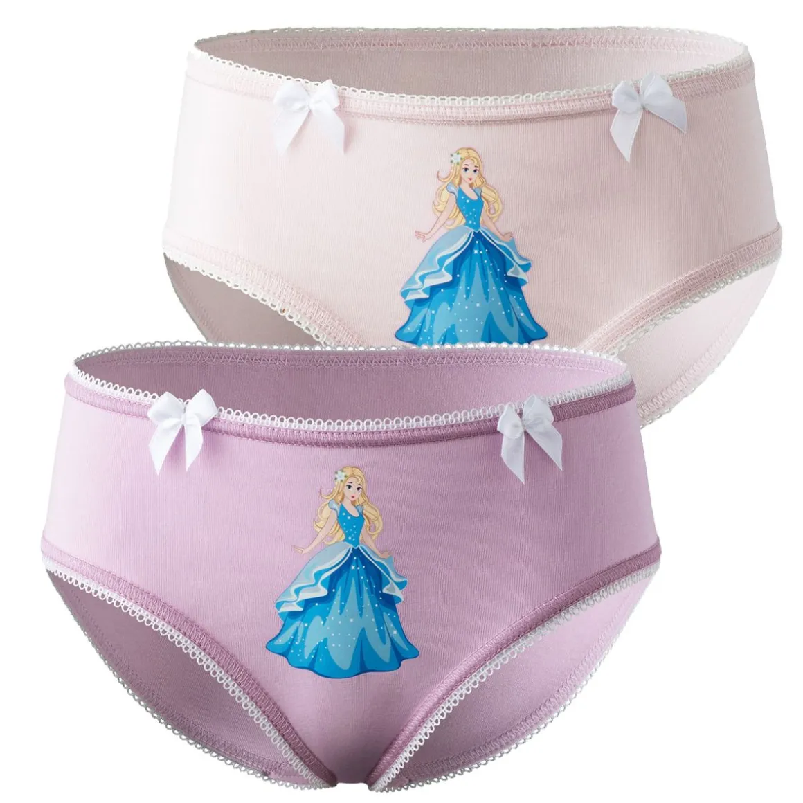 FRIENDS TYTTÖJEN BRIEF ALUSHOUSUT 2-PACK LILA/PINKKI 122-128
