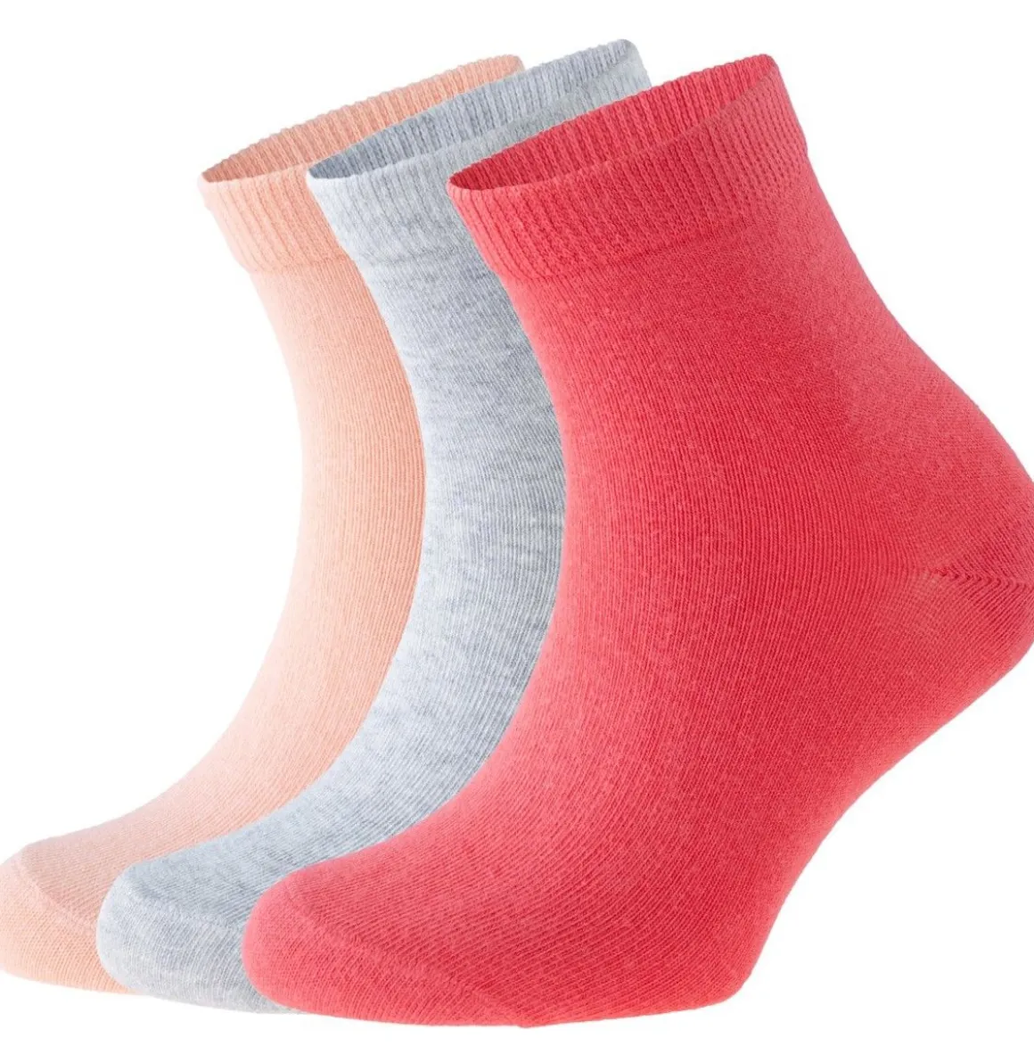 FRIENDS LASTEN SUKAT 3-PACK 28-30 V.PUNAINEN/HARMAA/PERSIKKA