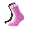 FRIENDS TYTTÖJEN SUKAT 3-PACK 37-40 PILKULLINEN LILA/V.HARMAA/M