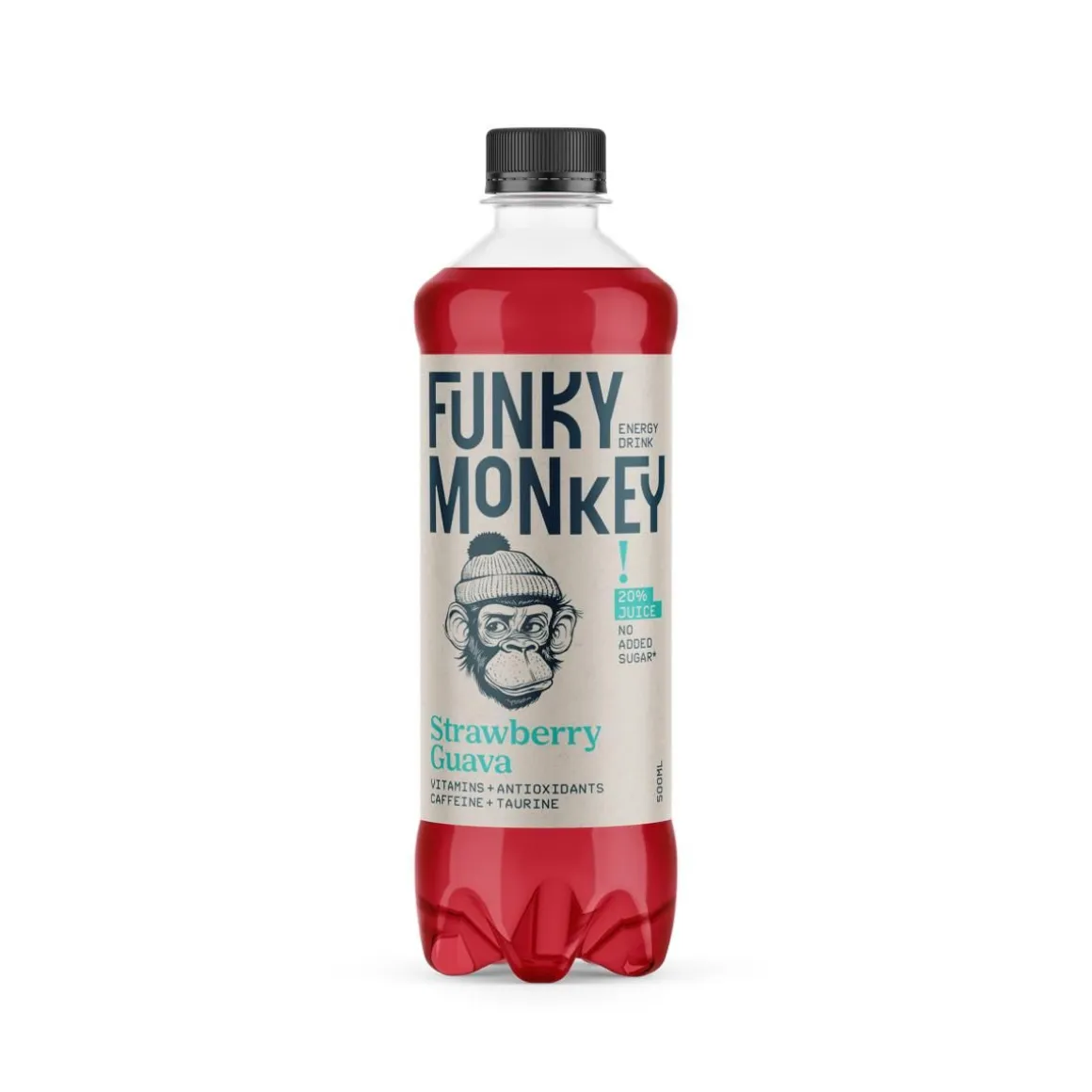 FUNKY MONKEY ENERGIAJUOMA STRAWBERRY GUAVA KMP 500 ML