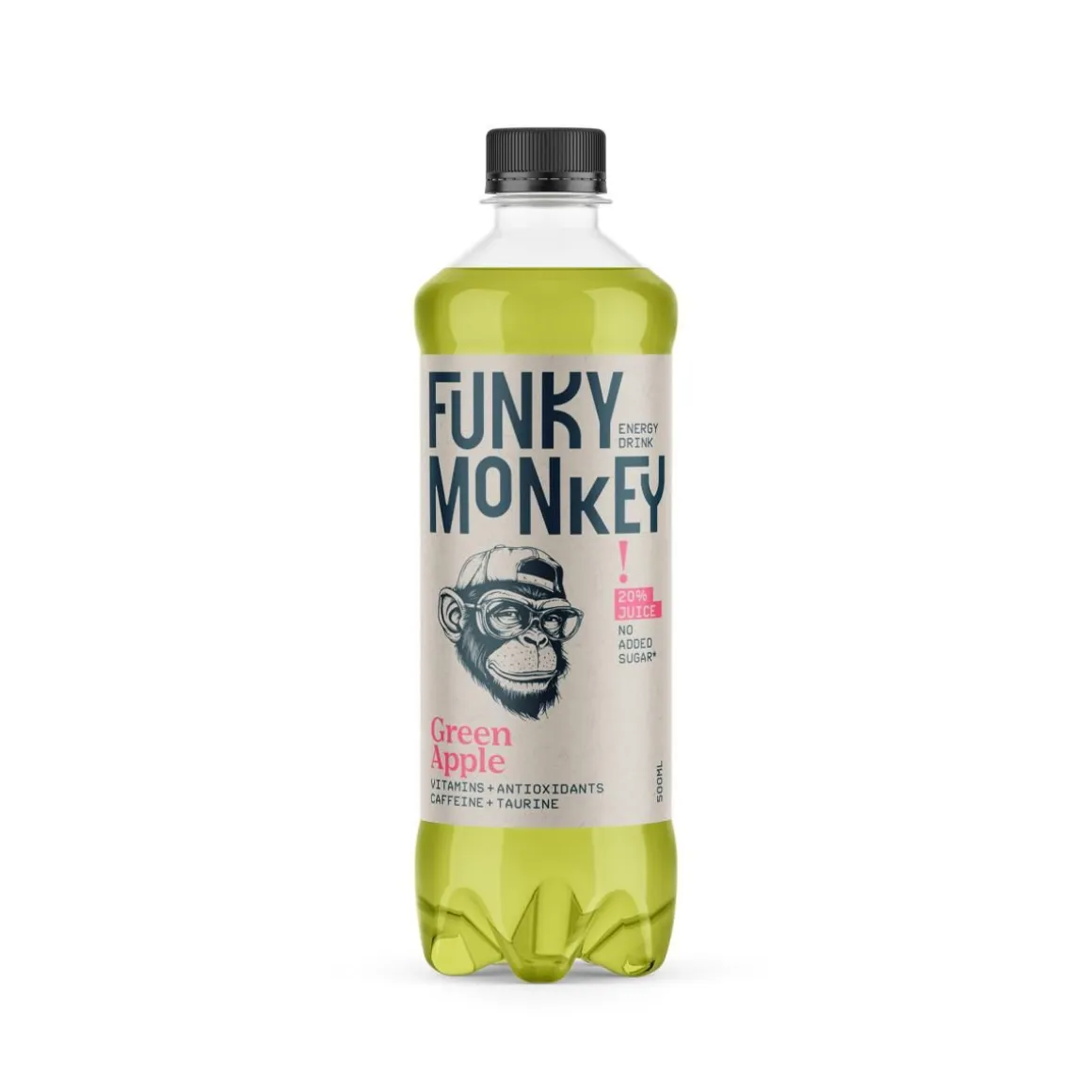 FUNKY MONKEY ENERGIAJUOMA GREEN APPLE KMP 500 ML