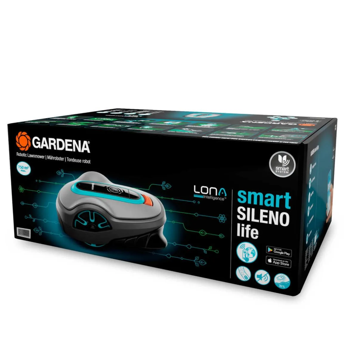 GARDENA ROBOTTIRUOHONLEIKKURI SMART SILENO LIFE 1000 LONA