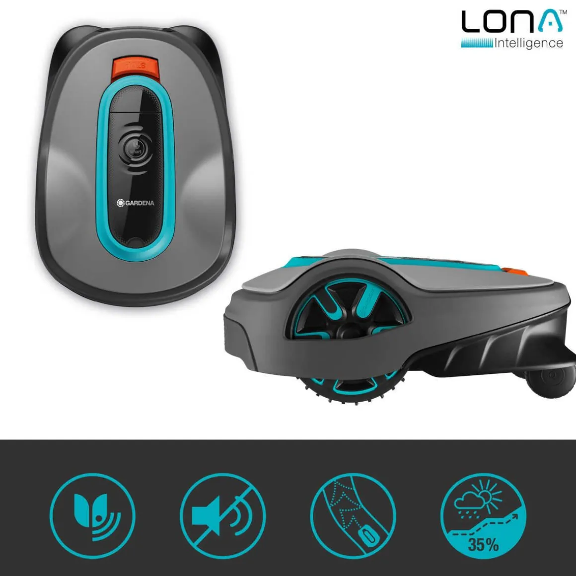 GARDENA ROBOTTIRUOHONLEIKKURI SMART SILENO LIFE 1000 LONA