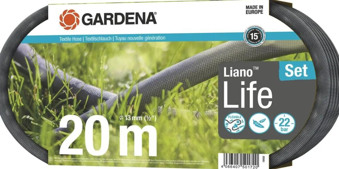 GARDENA PUUTARHALETKU LIANO LIFE 20M SARJA
