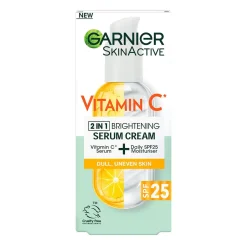 GARNIER SKINACTIVE VITAMIN C 2IN1 BRIGHTENING SERUM CREAM SEERU 50 ML