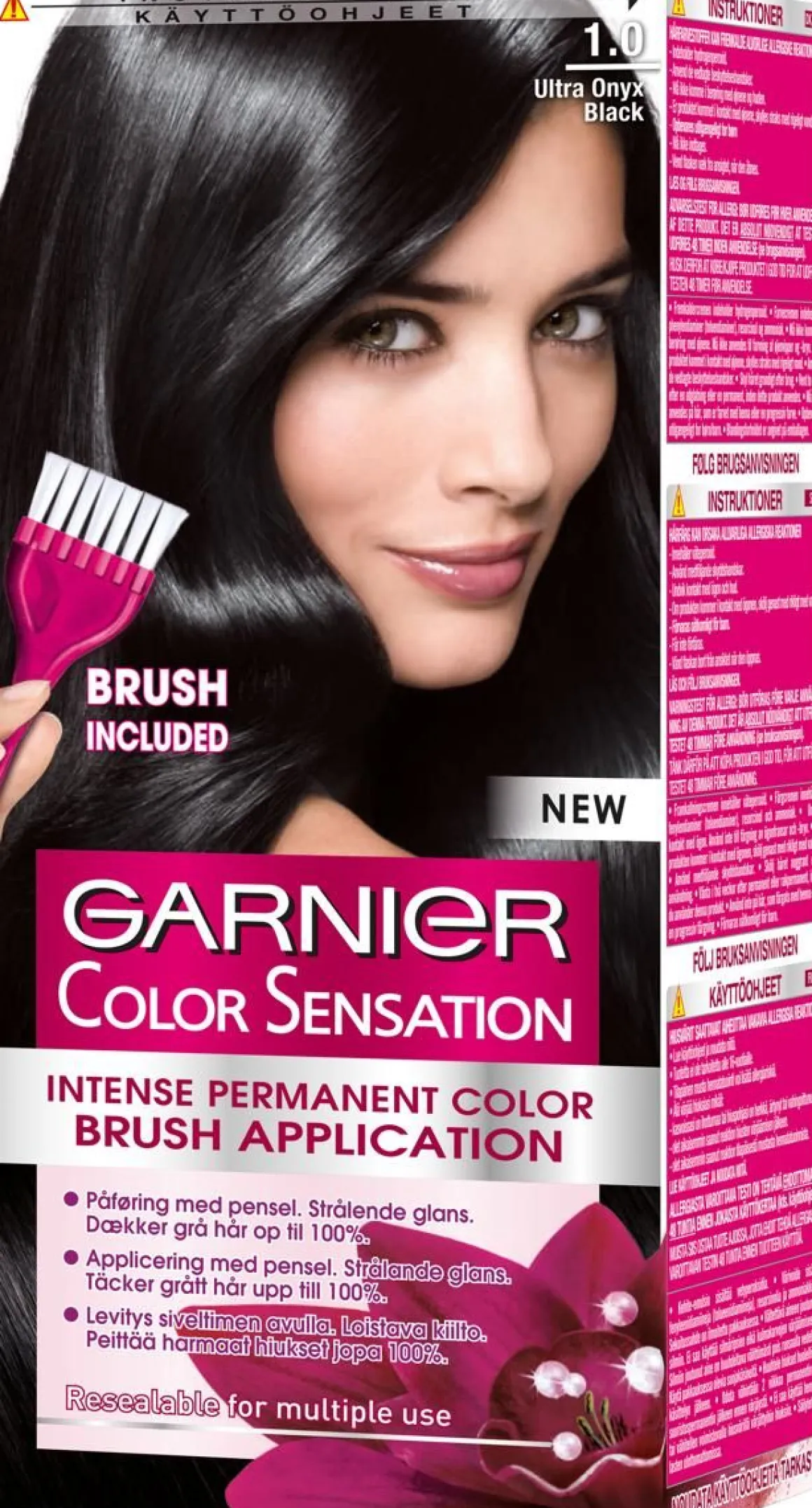 GARNIER COLOR SENSATION 1.0 ULTRA ONYX BLACK MUSTA INTENSIIVINE