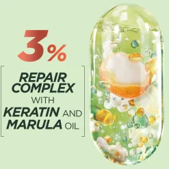 GARNIER FRUCTIS GOODBYE DAMAGE SHAMPOO VAURIOITUNEILLE JA ELOTT