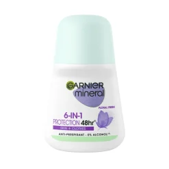GARNIER MINERAL DEODORANT PROTECTION 6 ROLL ON ANTIPERSPIRANT