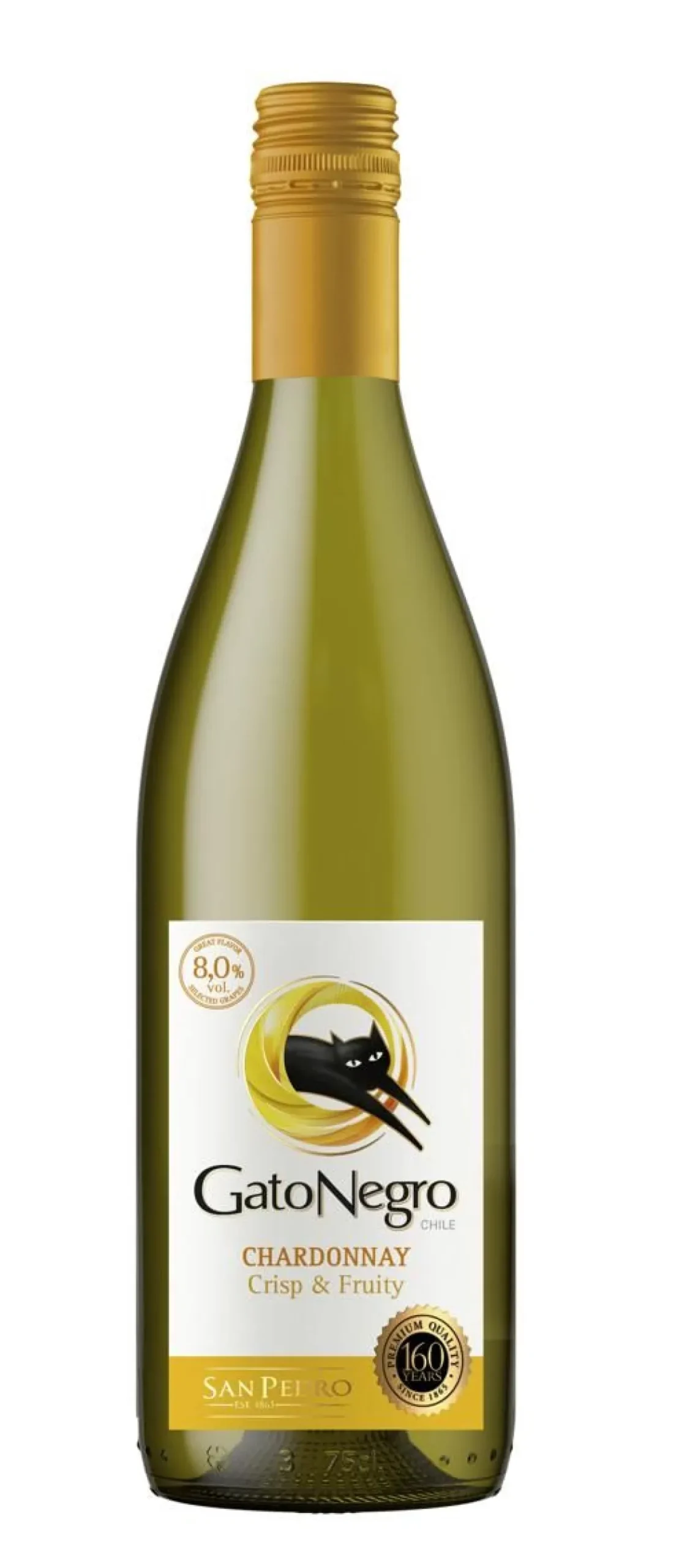 GATO NEGRO SMOOTH CHARDONNAY 8% KLP 750 ML