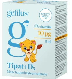 GEFILUS TIPPA + D3 8 ML