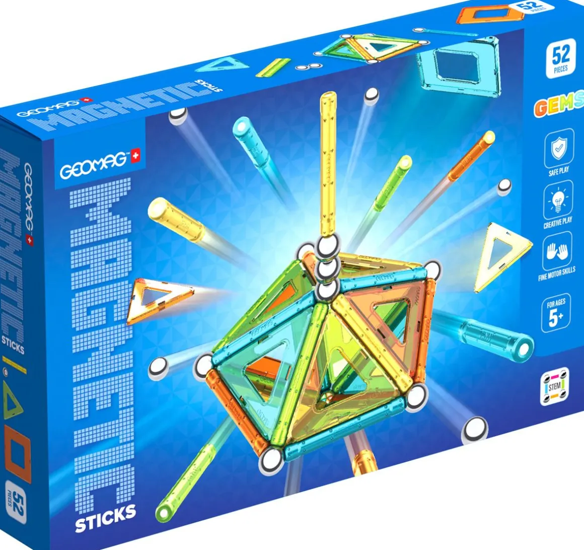 GEOMAG GEMS MAGNEETTIRAKENNUSSETTI 52 KPL